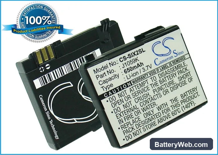 Siemens X2 Replacement Battery, 3.7V, 650mAh, Li-ion 1
