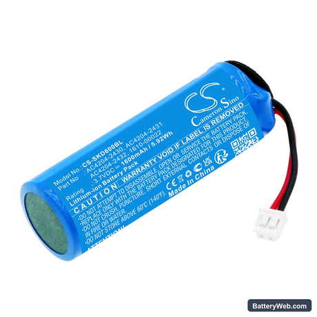 Socket Mobile D700 Replacement Battery, 3.7V, 1600mAh, Li-ion 1