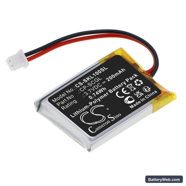 SkyCaddie Golf LINX Replacement Battery, 3.7V, 200mAh, Li-Polymer 1