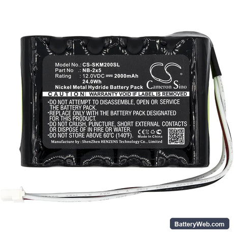 SatLook Micro+ Replacement Battery, 12V, 2000mAh, Ni-MH 3