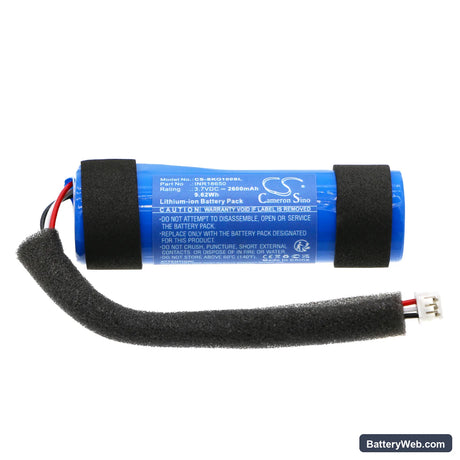 Skullcandy Ounce XT Replacement Battery, 3.7V, 2600mAh, Li-ion 3