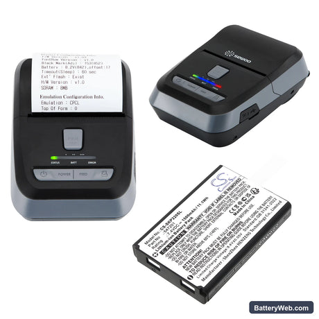 SEWOO LK-P22 Replacement Battery, 7.4V, 1500mAh, Li-ion 4