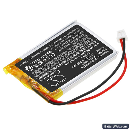SkyBell Slim Line Mounting Bracket Replacement Battery, 3.7V, 320mAh, Li-Polymer 2