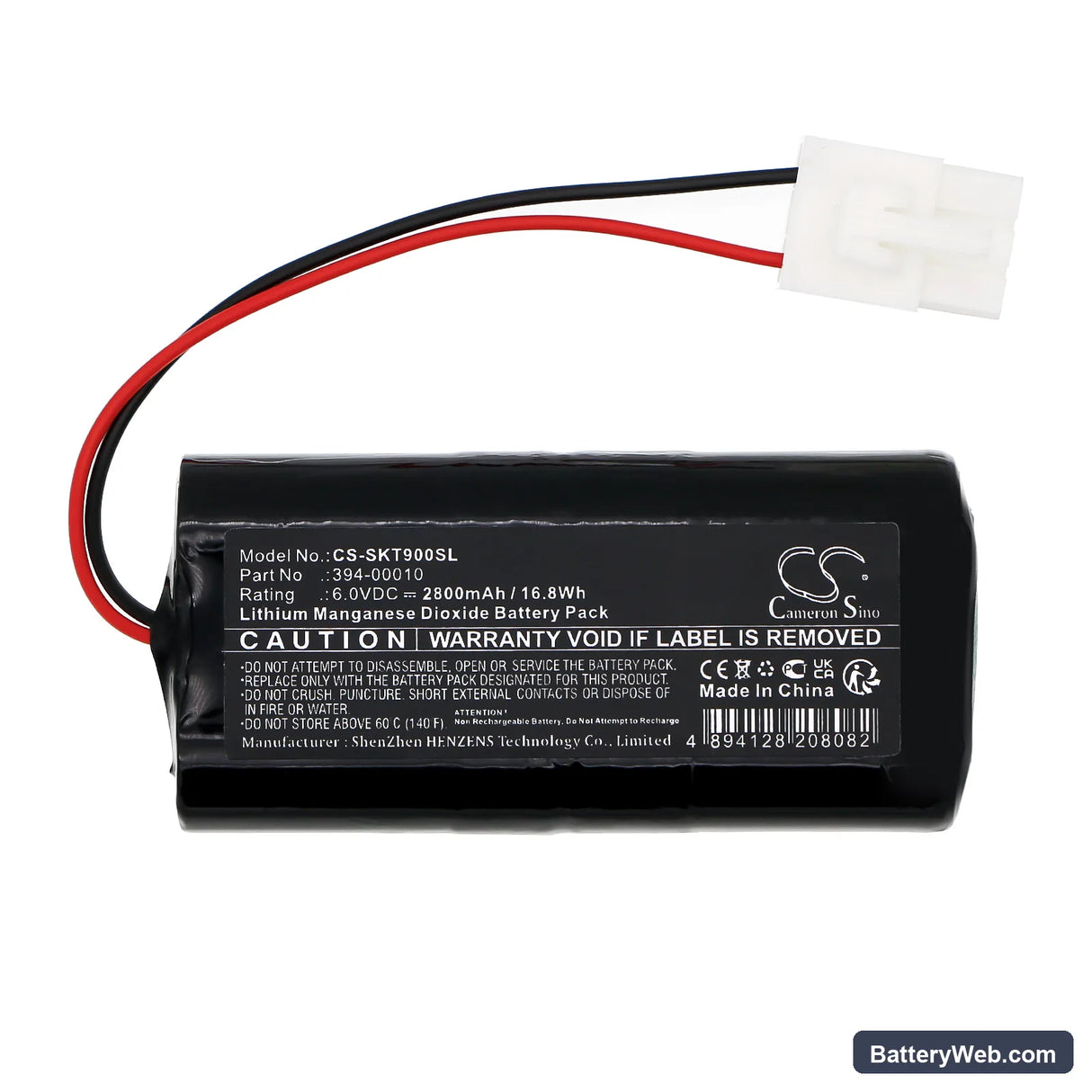 Skybitz Telular Wireless Tank Monitor Replacement Battery, 6V, 2800mAh, Li-MnO2 3