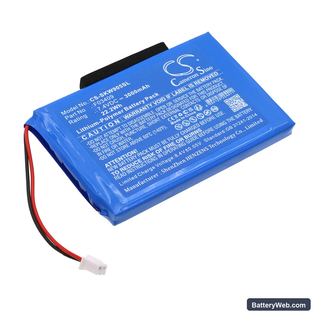 Xsarius Satmeter HD Pro 2 Replacement Battery, 7.4V, 3000mAh, Li-Polymer 1