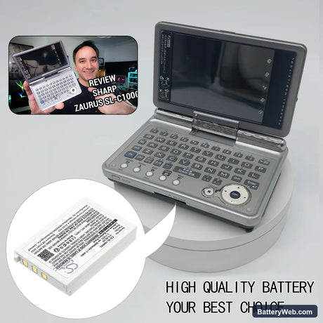 Sharp Zaurus SL-C1000 Replacement Battery, 3.7V, 2000mAh, Li-ion 6