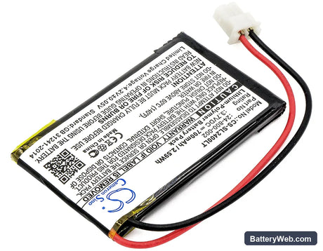 Solar LED Light SL-24000 Replacement Battery, 3.7V, 700mAh, Li-Polymer 2