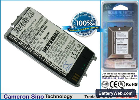 Siemens SL42 Replacement Battery, 3.7V, 950mAh, Li-ion 1