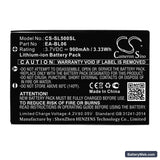 Sharp Zaurus SL-5000 Replacement Battery, 3.7V, 900mAh, Li-ion 3