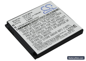 Samsung ST50 Replacement Battery, 3.7V, 720mAh, Li-ion 1
