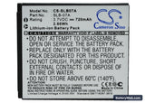Samsung ST50 Replacement Battery, 3.7V, 720mAh, Li-ion 5