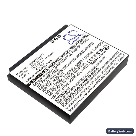 Samsung Digimax i7 Replacement Battery, 3.7V, 1100mAh, Li-ion 1