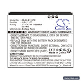 Samsung Digimax i7 Replacement Battery, 3.7V, 1100mAh, Li-ion 5
