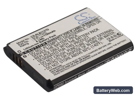 Samsung Digimax L74W Replacement Battery, 3.7V, 1100mAh, Li-ion 1