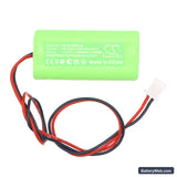 Fischer NLK1U003SC Replacement Battery, 4.8V, 600mAh, Ni-MH 3