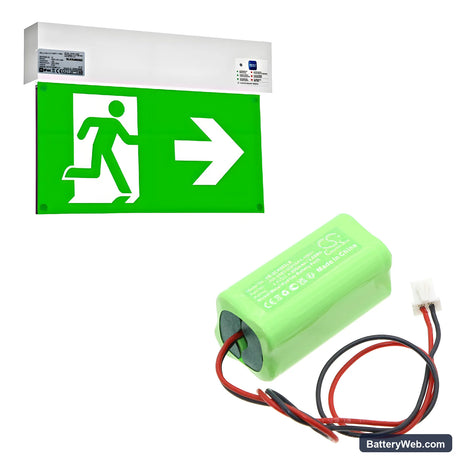 Fischer NLK1U003SC Replacement Battery, 4.8V, 600mAh, Ni-MH 6