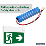 Schrack A3U383AT2.V2-S Replacement Battery, 3.2V, 1500mAh, LiFePO4 6