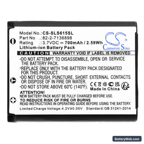 SteelSeries Arctis Nova Pro Replacement Battery, 3.7V, 700mAh, Li-ion 3