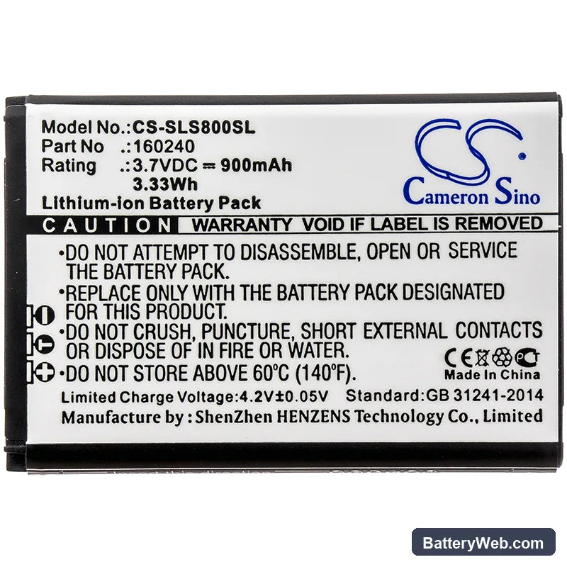 SteelSeries H Wireless Gaming-Headset Replacement Battery, 3.7V, 900mAh, Li-ion 3