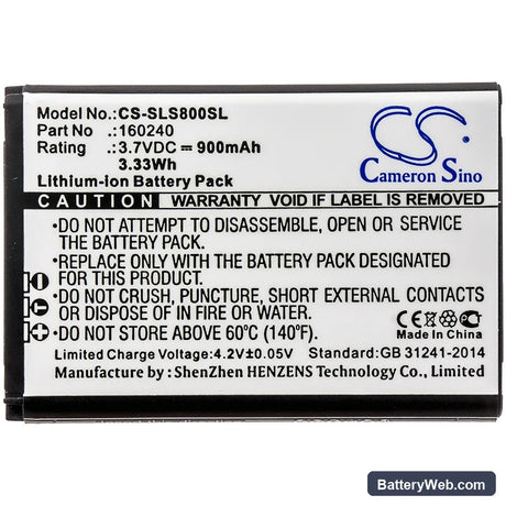 SteelSeries H Wireless Gaming-Headset Replacement Battery, 3.7V, 900mAh, Li-ion 3