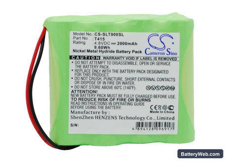 Schaub Lorentz TL900 Replacement Battery, 4.8V, 2000mAh, Ni-MH 1