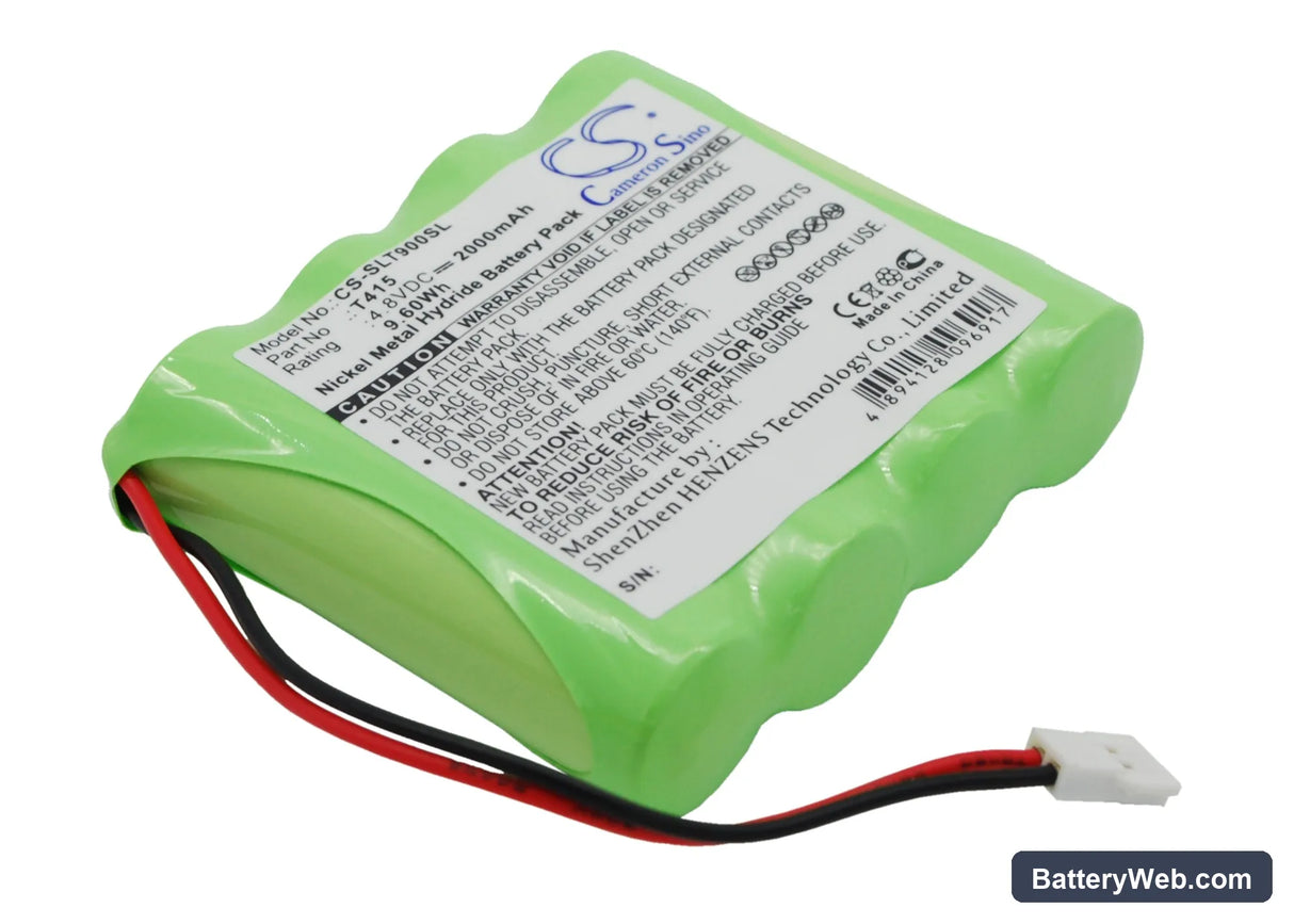 Schaub Lorentz TL900 Replacement Battery, 4.8V, 2000mAh, Ni-MH 2