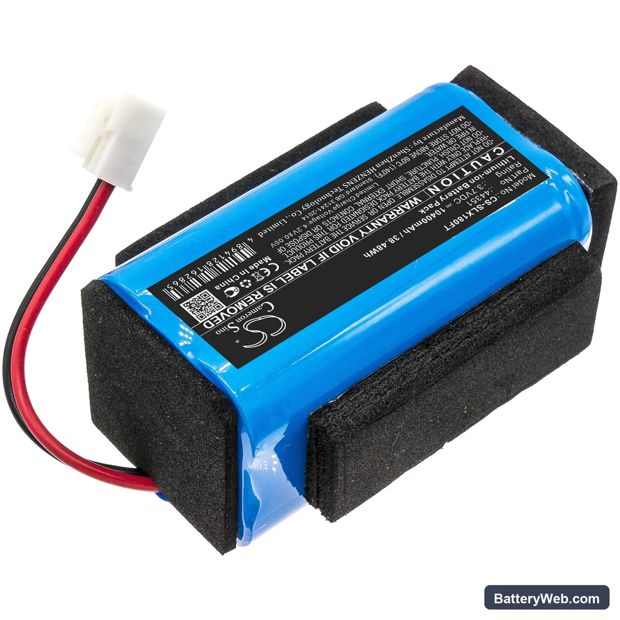 Streamlight Vulcan 180 Replacement Battery, 3.7V, 10400mAh, Li-ion 2
