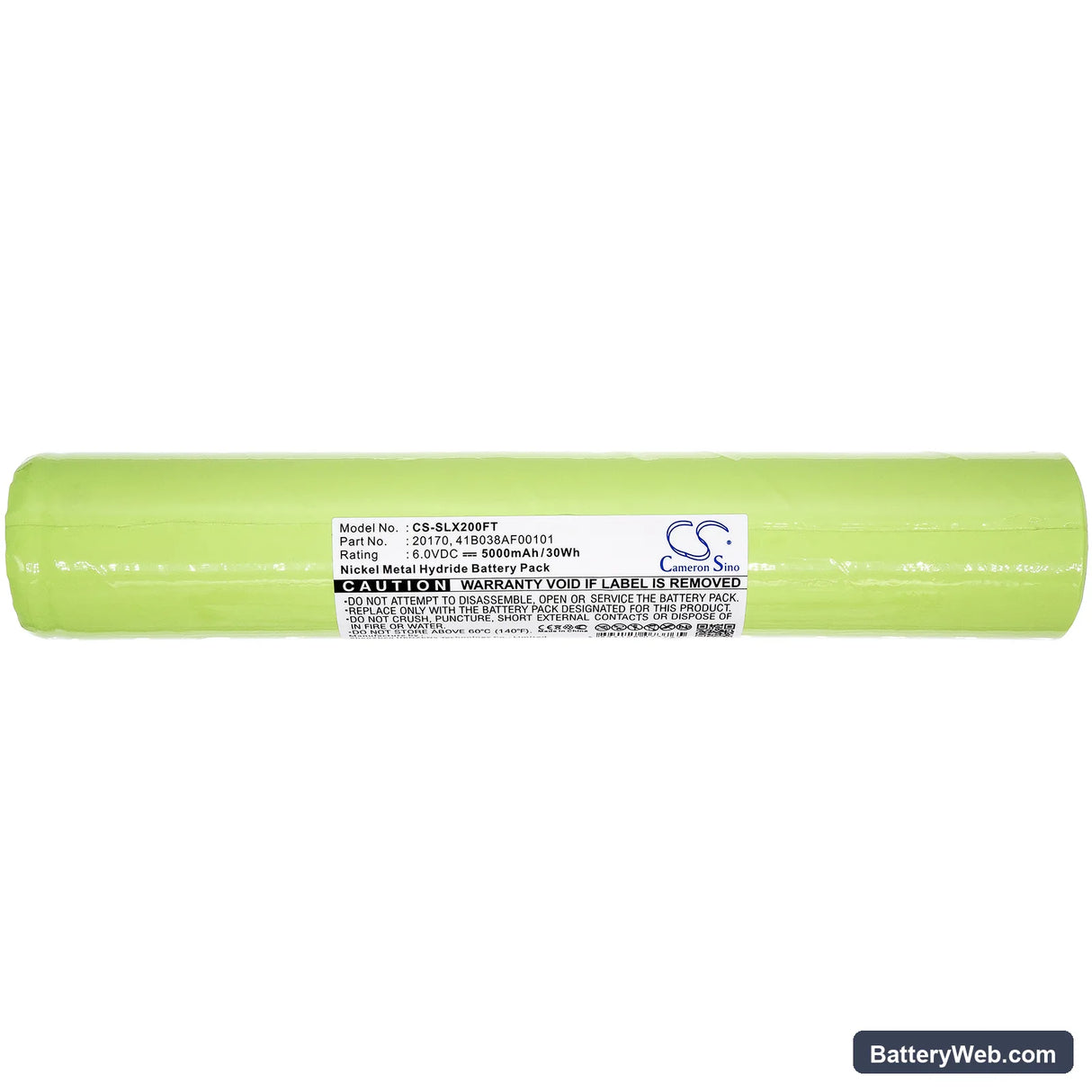 Streamlight SL-20X Replacement Battery, 6V, 5000mAh, Ni-MH 3