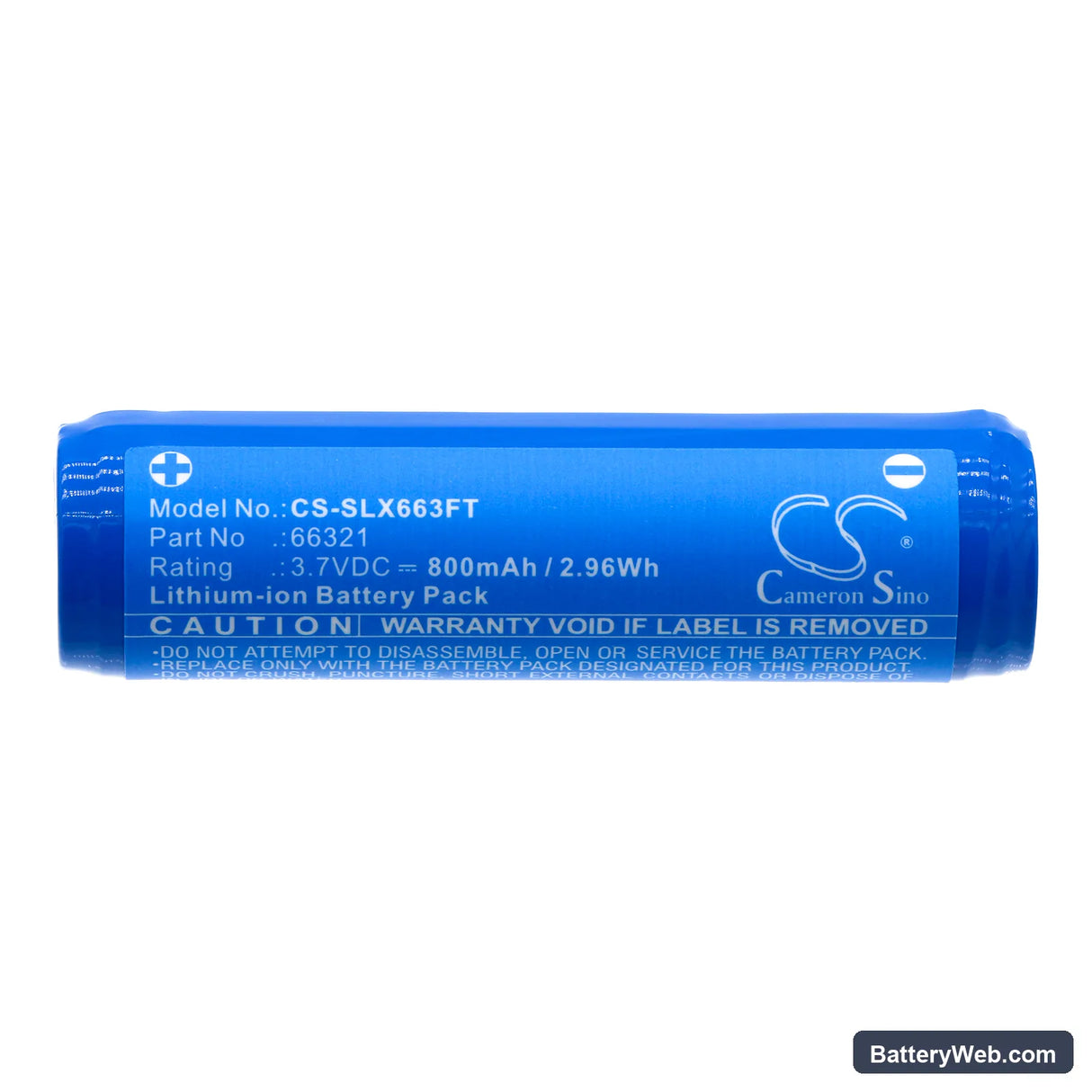 Streamlight MicroStream Replacement Battery, 3.7V, 800mAh, Li-ion 3
