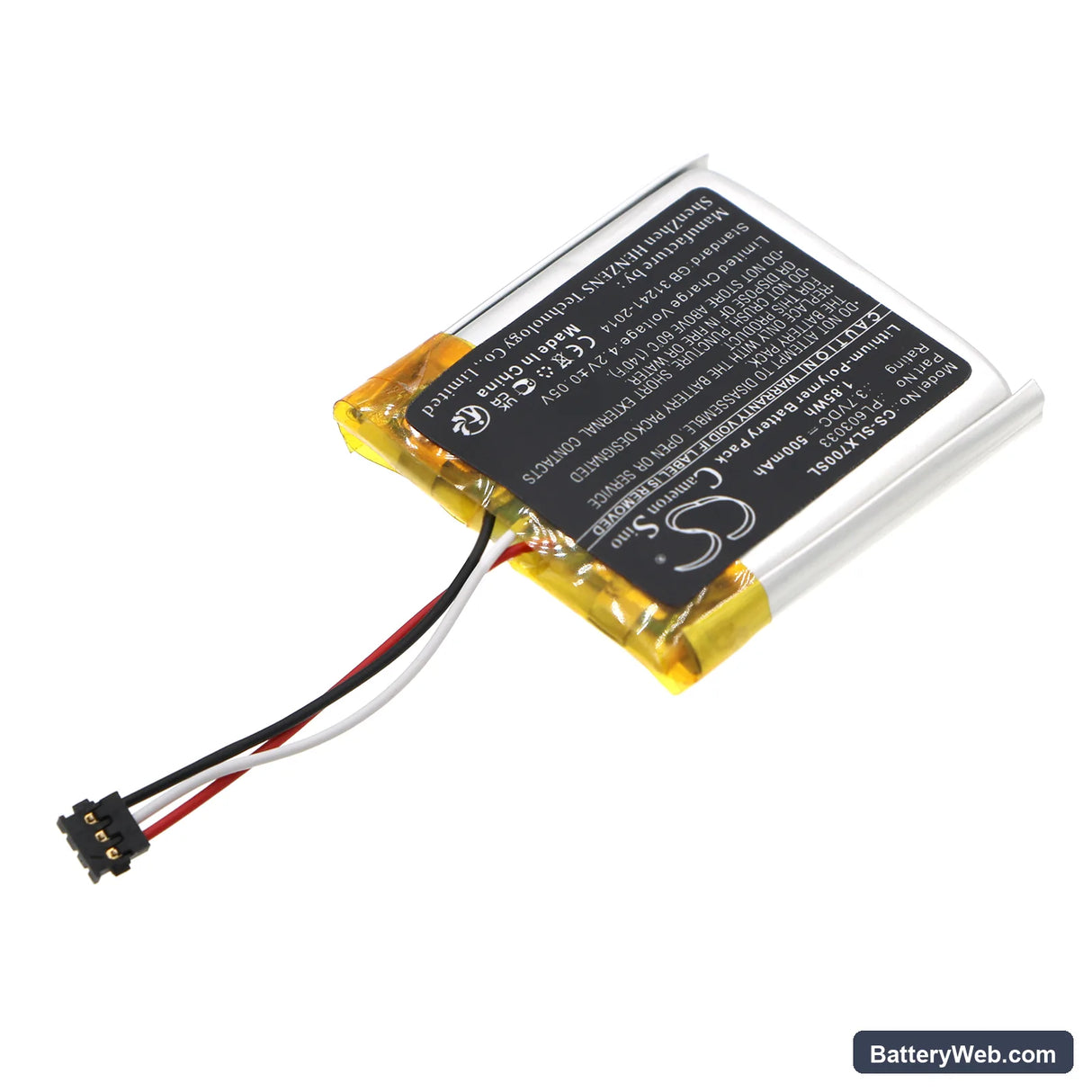 SteelSeries Arctis Nova 7X Replacement Battery, 3.7V, 500mAh, Li-Polymer 2