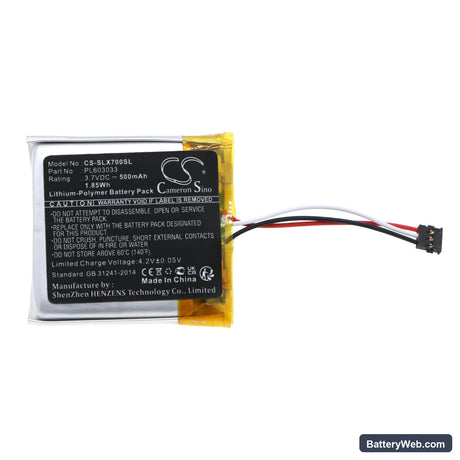 SteelSeries Arctis Nova 7X Replacement Battery, 3.7V, 500mAh, Li-Polymer 3