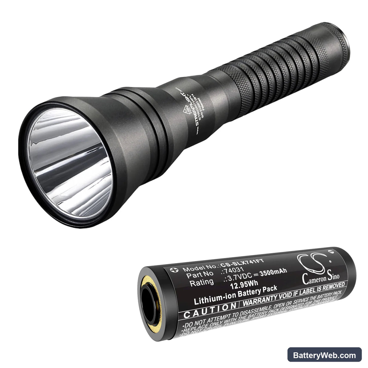 Streamlight Strion HPL Flashlight Replacement Battery, 3.7V, 3500mAh, Li-ion 4