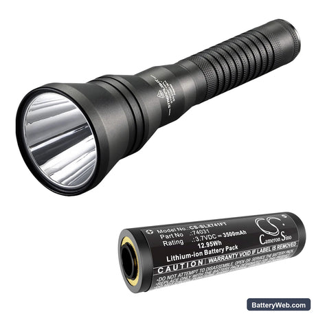 Streamlight Strion HPL Flashlight Replacement Battery, 3.7V, 3500mAh, Li-ion 4