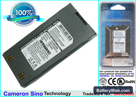 Samsung SGH-M188 Replacement Battery, 3.7V, 1150mAh, Li-ion 1