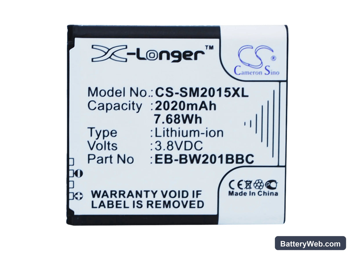 Samsung SM-W2015 Replacement Battery, 3.8V, 2020mAh, Li-ion 5