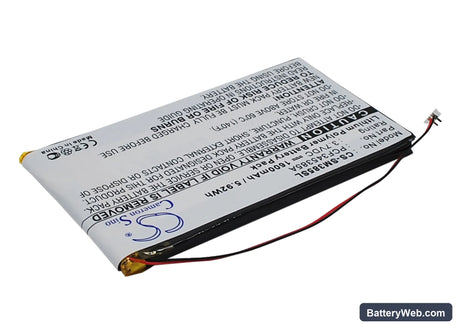Samsung Napster MP3 player Replacement Battery, 3.7V, 1600mAh, Li-Polymer 2