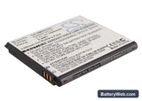 Samsung Galaxy Beam Replacement Battery, 3.7V, 1600mAh, Li-ion 1