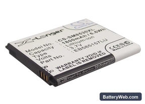 Samsung Galaxy Beam Replacement Battery, 3.7V, 1800mAh, Li-ion 1
