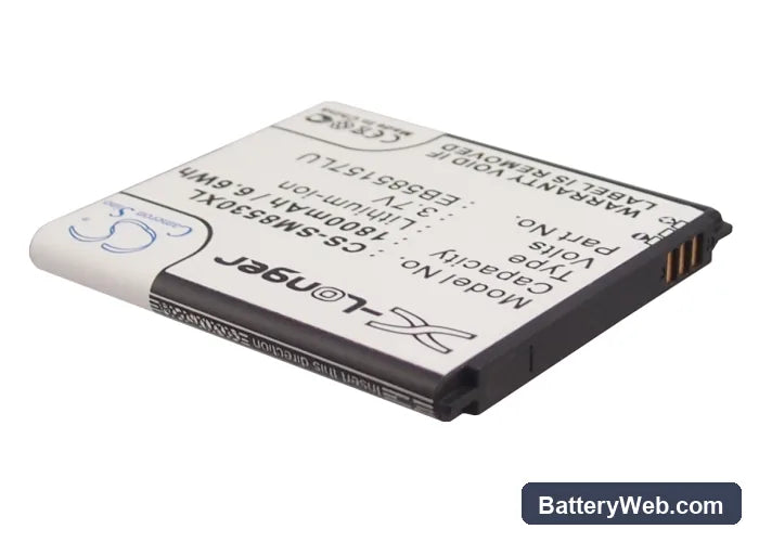 Samsung Galaxy Beam Replacement Battery, 3.7V, 1800mAh, Li-ion 2