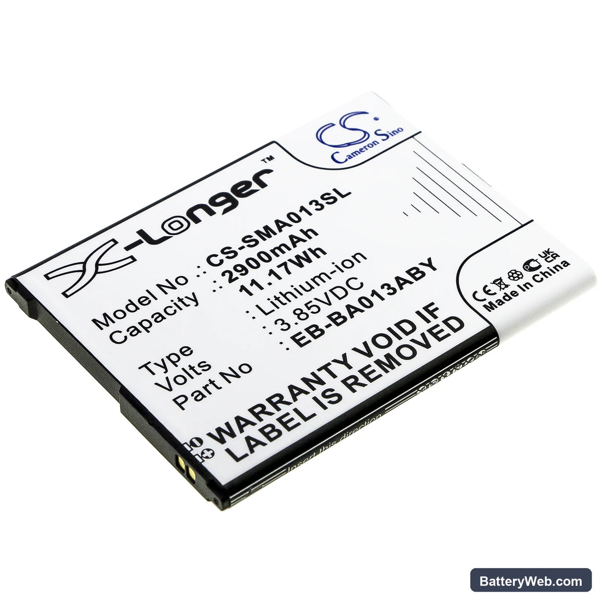 Samsung Galaxy M01 Core 2020 Replacement Battery, 3.85V, 2900mAh, Li-ion 1