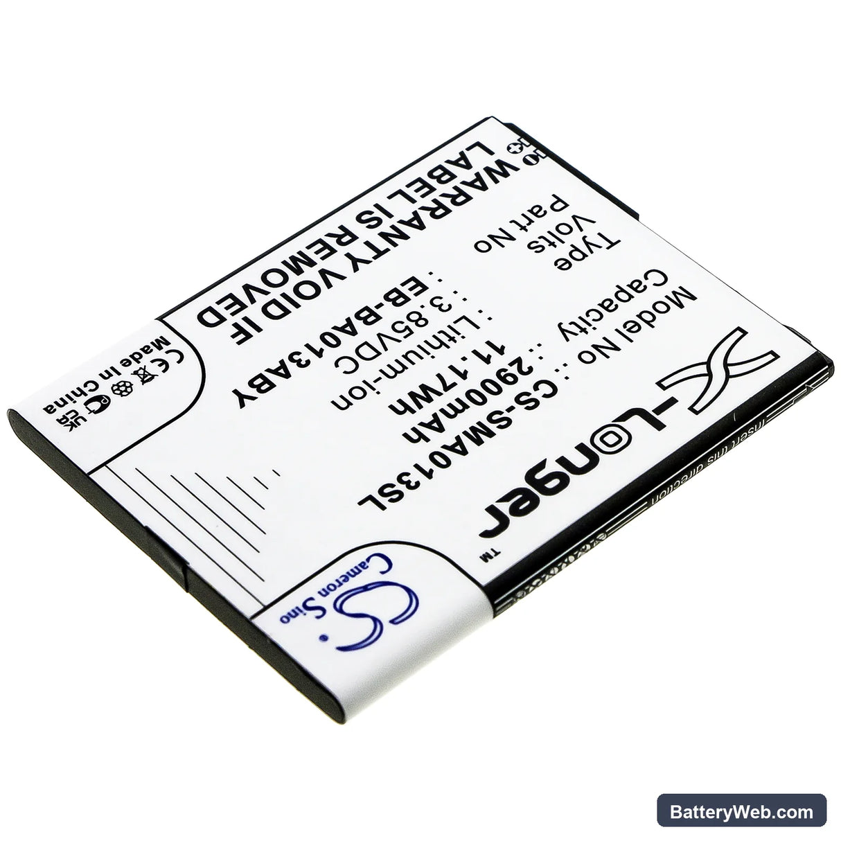 Samsung Galaxy M01 Core 2020 Replacement Battery, 3.85V, 2900mAh, Li-ion 2