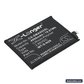 Samsung Galaxy A05 2023 Replacement Battery, 3.85V, 4900mAh, Li-Polymer 1