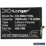 Samsung Galaxy A11 Replacement Battery, 3.85V, 3900mAh, Li-Polymer 3