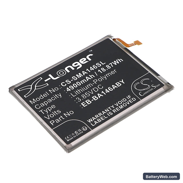Samsung Galaxy A14 5G Replacement Battery, 3.85V, 4900mAh, Li-Polymer 1