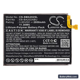Samsung Galaxy A20e Replacement Battery, 3.85V, 2950mAh, Li-Polymer 3