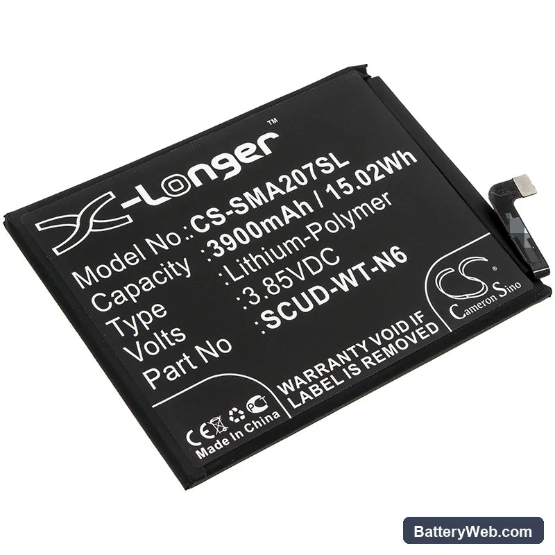 Samsung Galaxy A20s Replacement Battery, 3.85V, 3900mAh, Li-Polymer 1