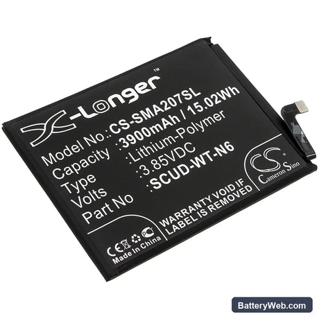 Samsung Galaxy A20s Replacement Battery, 3.85V, 3900mAh, Li-Polymer 1