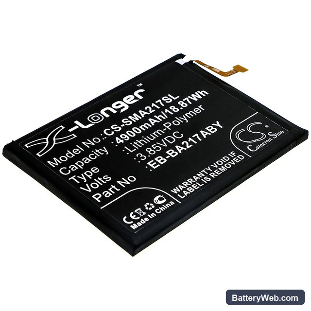 Samsung Galaxy A21s 2020 Replacement Battery, 3.85V, 4900mAh, Li-Polymer 1