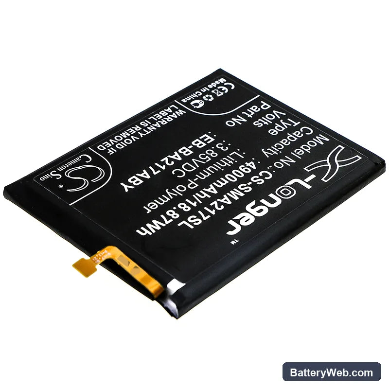 Samsung Galaxy A21s 2020 Replacement Battery, 3.85V, 4900mAh, Li-Polymer 2