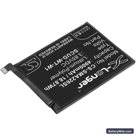 Samsung Galaxy A22 5G Replacement Battery, 3.85V, 4900mAh, Li-Polymer 2